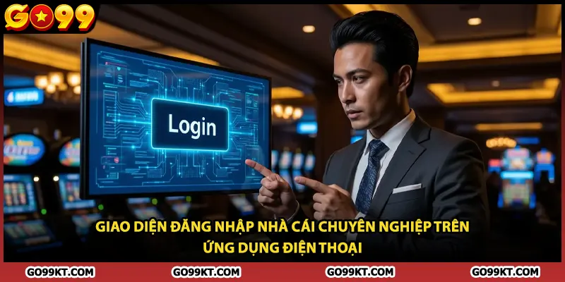 Giao diện đăng nhập nhà cái chuyên nghiệp trên ứng dụng điện thoại 